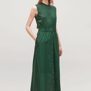 COS Green Maxi Shirt Dress